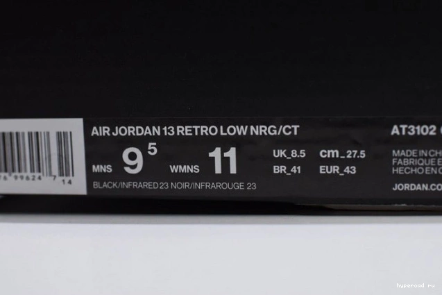 13 Jordan Clot Air Low Infrared x Black AT3102-006 0521